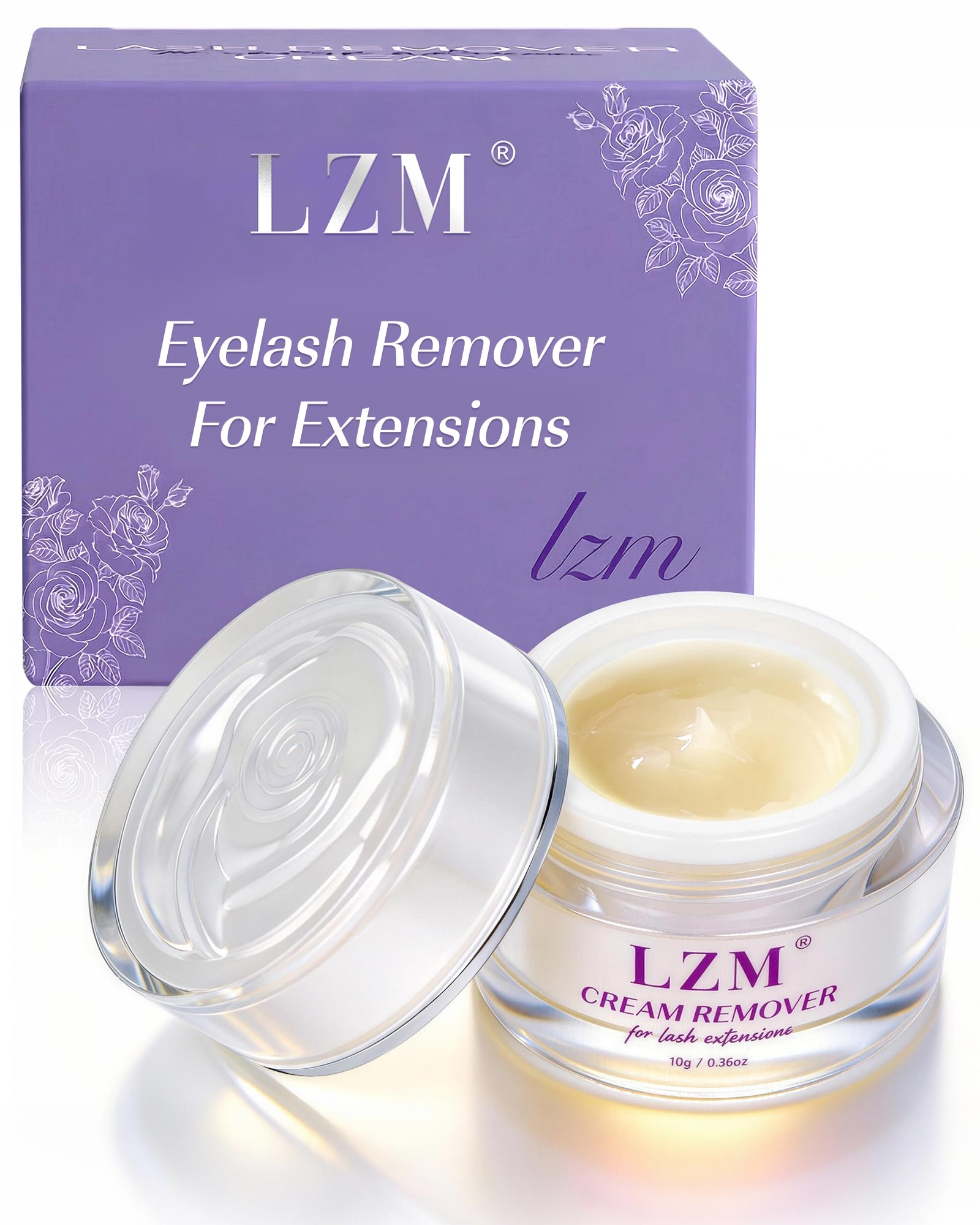 LZM Eyelash Extension Remover 10G Rapidly and Thoroughly Dissolves Eyelash Extensions Glue Gentle Formula Lash Extension Remover for Salon Use