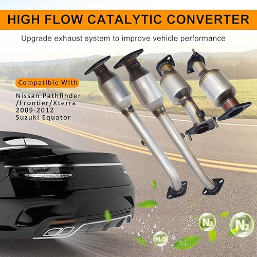 Miniatura 5 de Convertidor catalítico de alto flujo de calidad OEM de 4.0L para Nissan Frontier/Xterra 2005-2014, Pathfinder 2005-2010, NV2500/NV3500 2012-2016