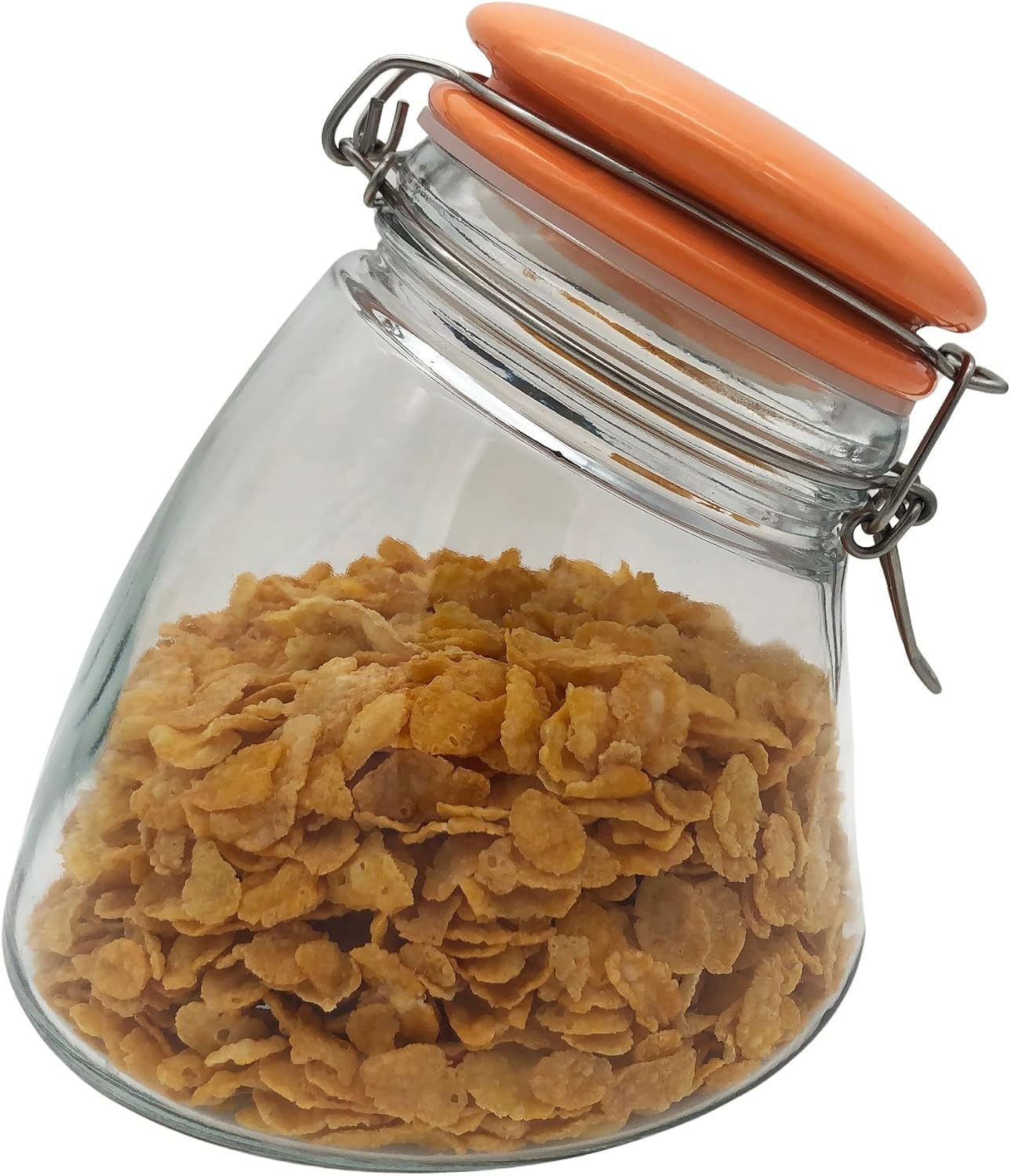 megusta  Candy Jar Ceramic Lid Orange 1200 ml Candy Bar