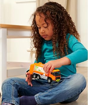Majorette 213743000 Grand Series City FMX Garbage Truck Die-Cast, One Size, Orange