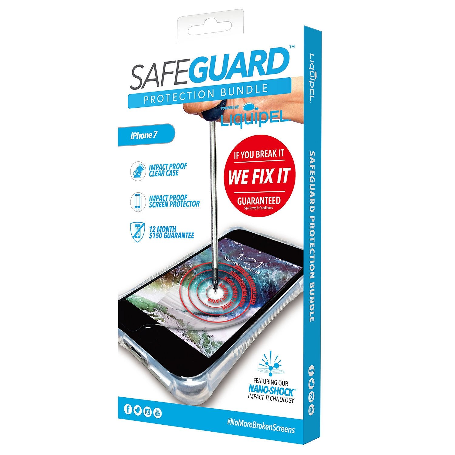 Liquipel Safeguard Protection Bundle for Apple iPhone 7
