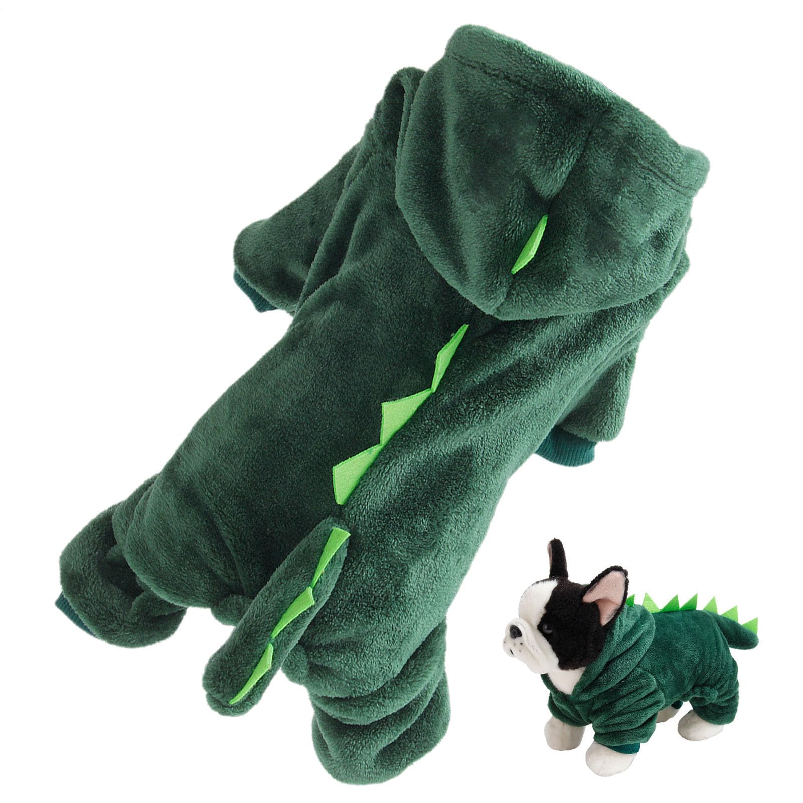 Dino Dog Hoodies Breathable Small Cat Puppy Funny Costume Pet Clothes