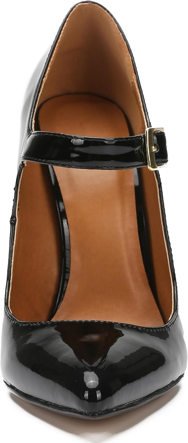 MAIERNISI JESSI Unisex Men's Women's Pointed Toe Stiletto High Heel Buckle up Pumps - Image 6