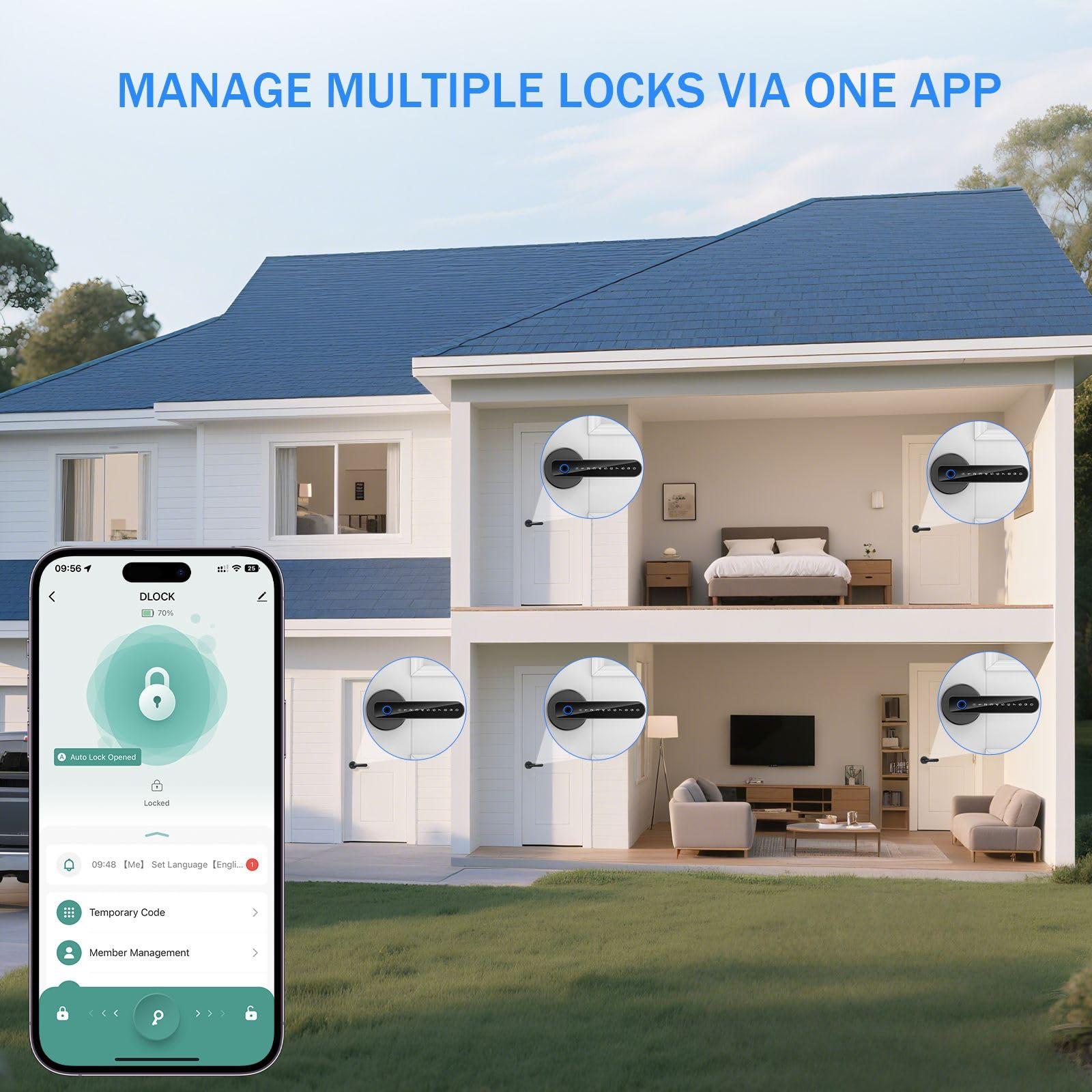 Smart Fingerprint Door Lock - Keyless Entry -7