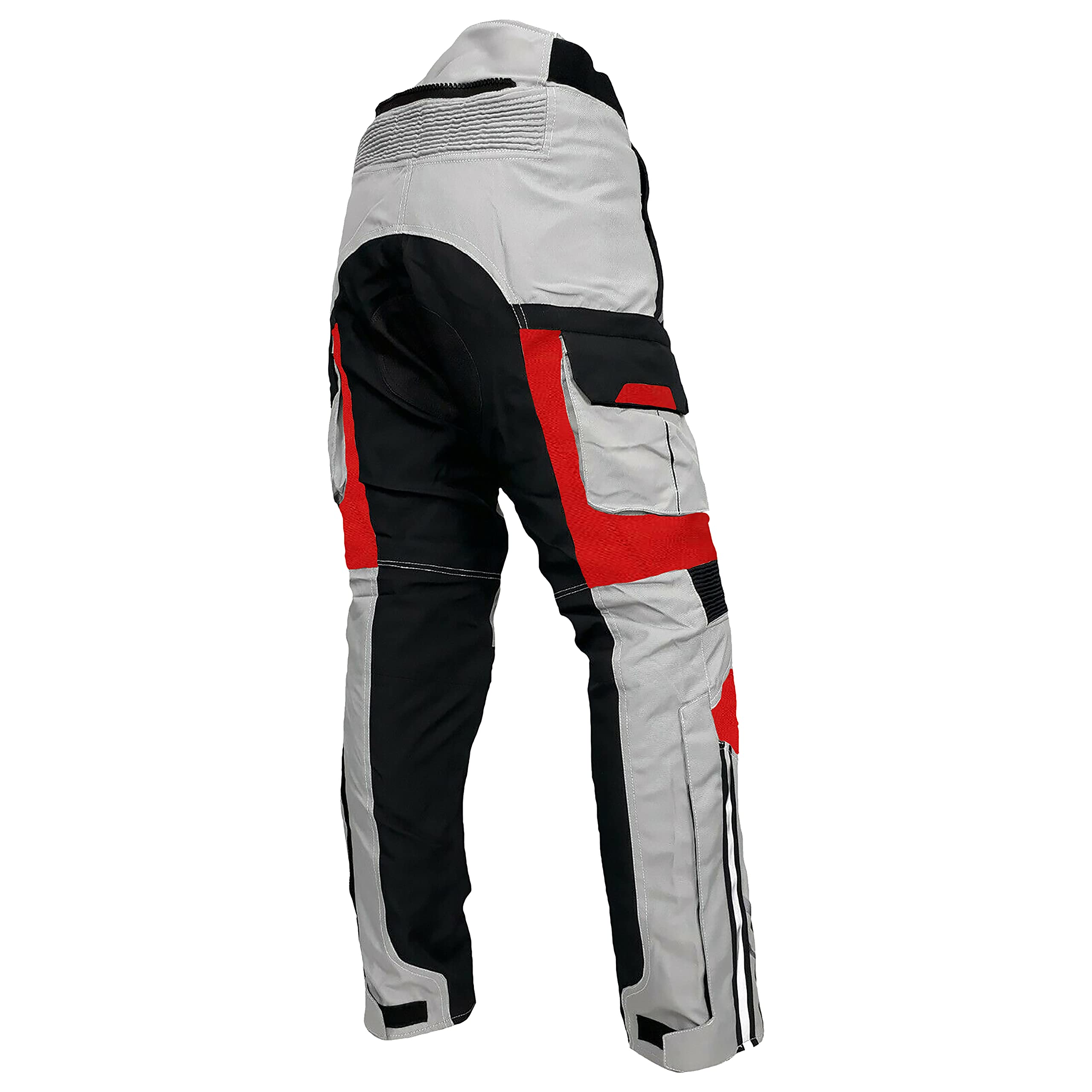 WinNet Pantalone Tecnico da Moto in Cordura con Protezioni Omologate 2° Livello (il più alto)