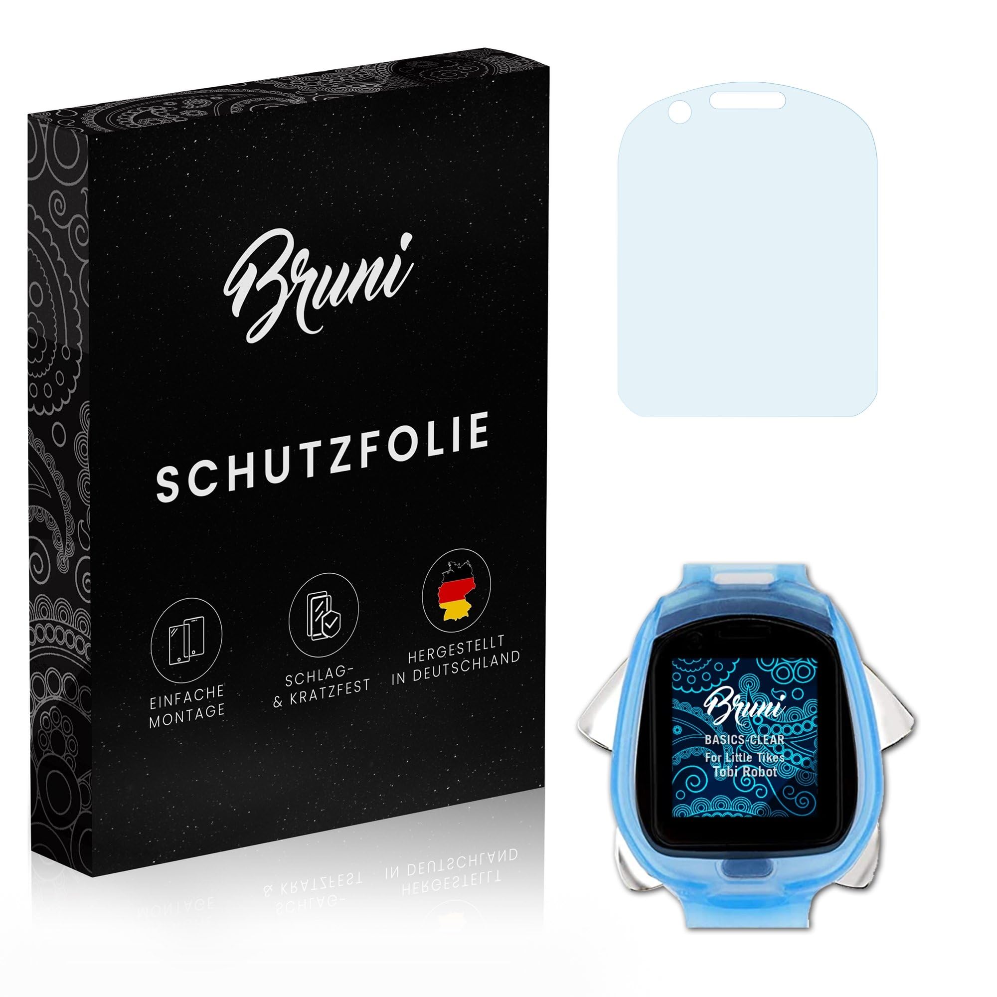 BruniScreen Protector compatible with Little Tikes Tobi Robot Protector Film, crystal clear Protective Film (2X)
