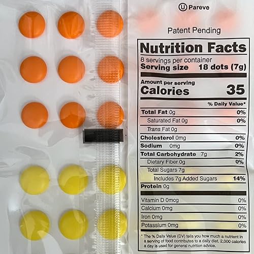 Miniatura 3 de Stichler Candy Mega Buttons - Tiras de papel, sin gluten y kosher, diseño de puntos de caramelo retro, 144 botones sabrosos, 144 unidades (paquete