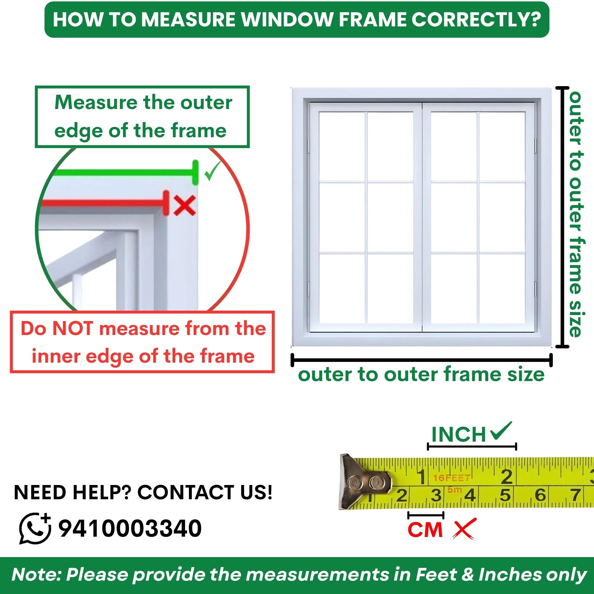 Woodluck Mosquito Net - Window Protection -3