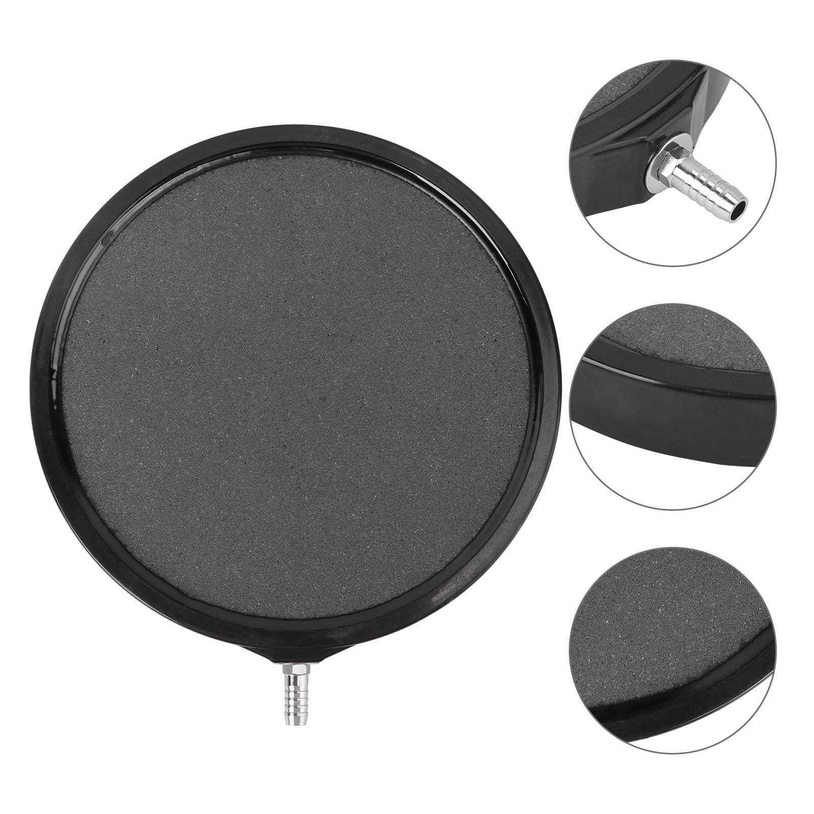 TOYANDONA Pierre à Air pour Aquarium Noir en Sable et Gravier, Disque à Oxygène Haute Température, Accessoire pour Pompe à Air, pour Aquarium et Réservoir de Poissons Couleur Aléatoire