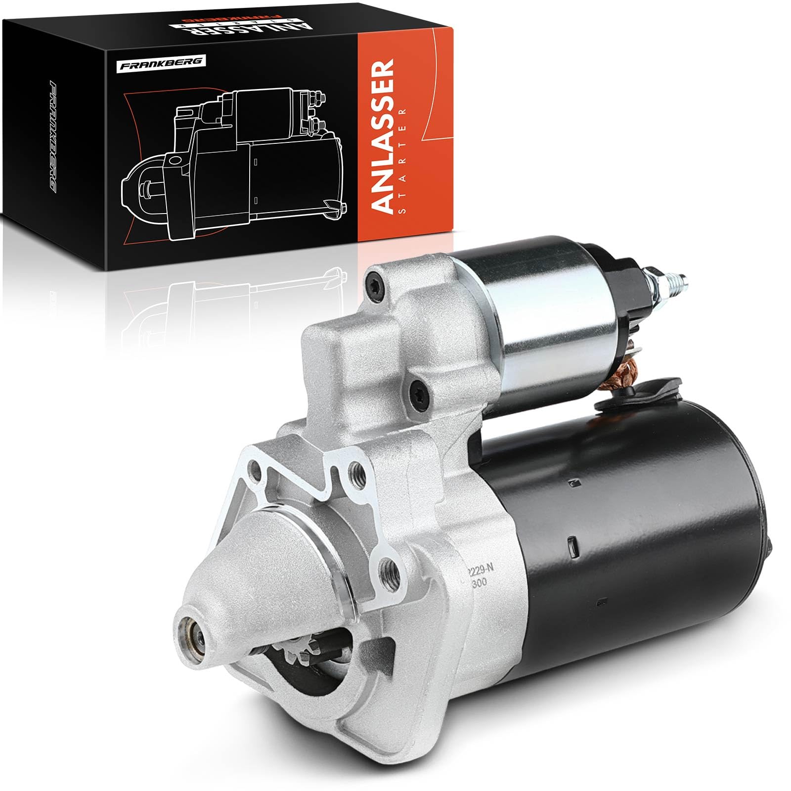 Frankberg Motor de arranque para automóvil 1,4 KW/12 V/12 dientes