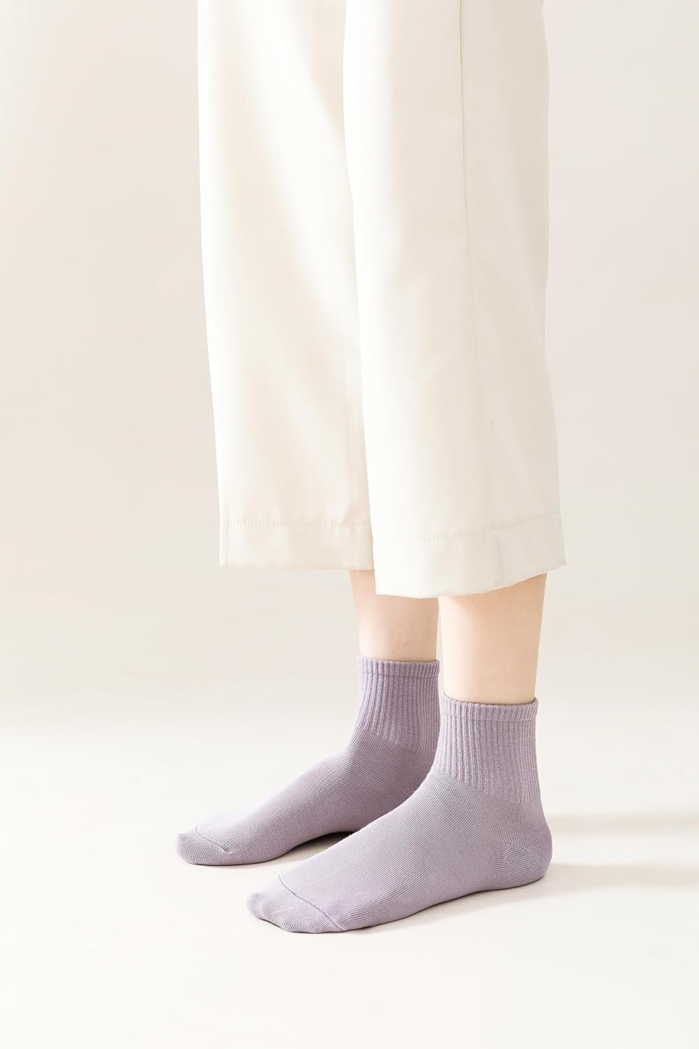 Women's Mini Crew Ankle Socks Pure Cotton Athletic Casual All Season Socks for Women - Image 5