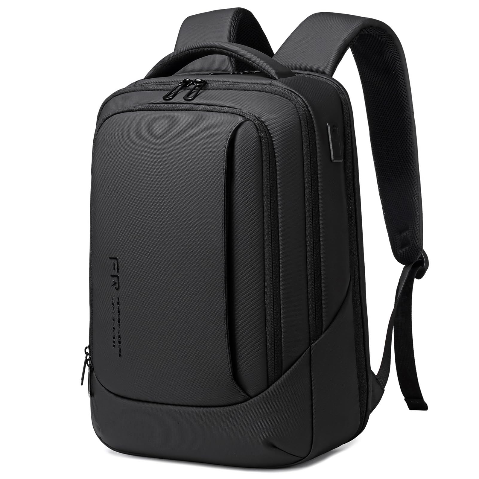 FENRUIEN Laptop Rucksack 15.6 Zoll Business Reise Backpack 16L 1800D Laptop Tasche für Herren Damen Mädchen Teenager mit Laptopfach & USB-Ladeanschluss (Nicht Erweiterbar)