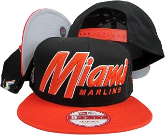 Miami Marlins Snap It Back Black/Orange Adjustable Snapback