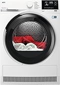 AEG Secadora con Bomba de Calor 8Kg, Libre Instalación, Motor Inverter, Función Vapor, Programa Rápido, Secado Mixto y Antibacteriano, Serie 8000, Blanco, TR818A4OB, Fabricado en UE
