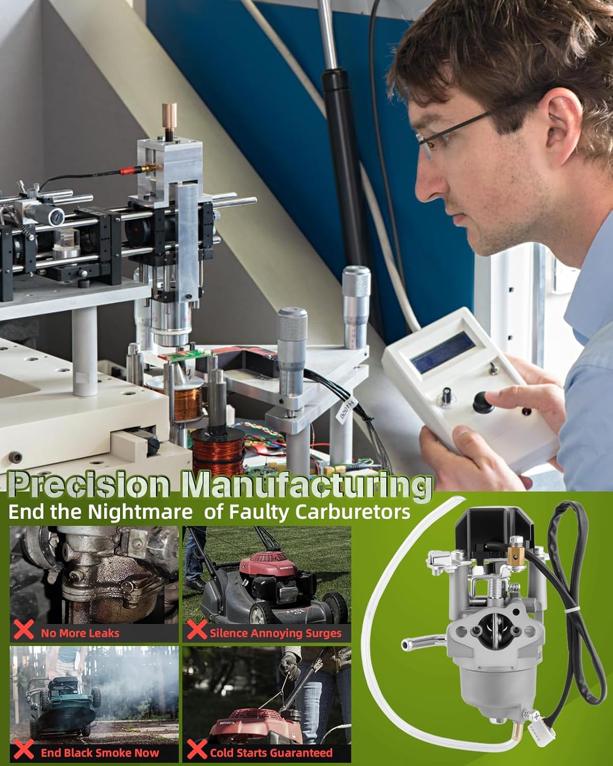 7PB-E4101-00 Carburetor Assy fits for Yamaha Power Equipment EF2000ISCV EF20ISVX EF2000ISK PRO2_0ISY EF2000ISH EF2000ISMV EF2000ISV2 EF2000ISCX Yamaha Generator EF2000iS 2013 2021