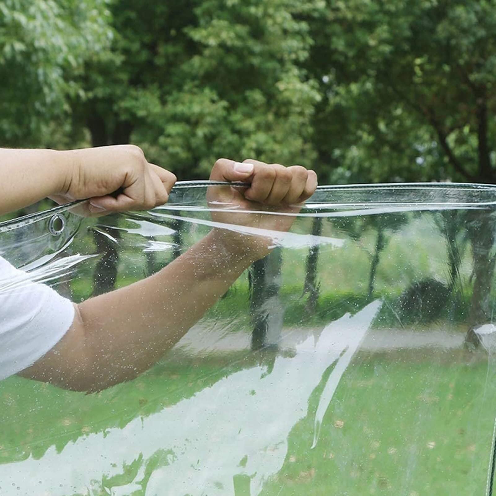 Heavy Du - Lona impermeable - Lona transparente para camping, jardín y protección de pieles - Cubierta impermeable para toldo (3 x 4 m)
