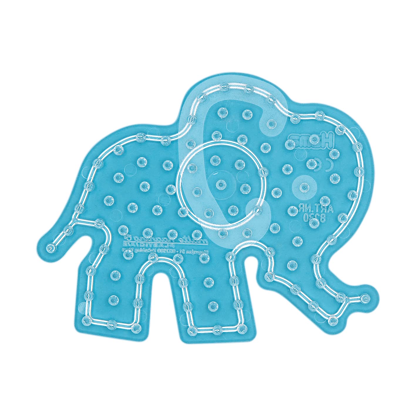HAMA - Transparent Elephant Plate - for Ironing Beads Size Maxi - Creative Activities from 3 Years