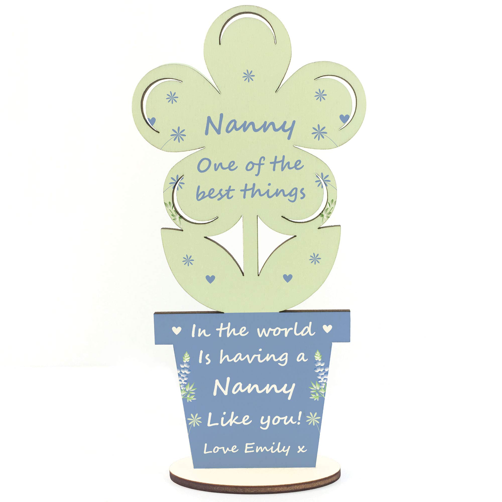 Mothers Day Gifts For Nanny Personalised Flower Gift From Grandchildren Grandparent Gift