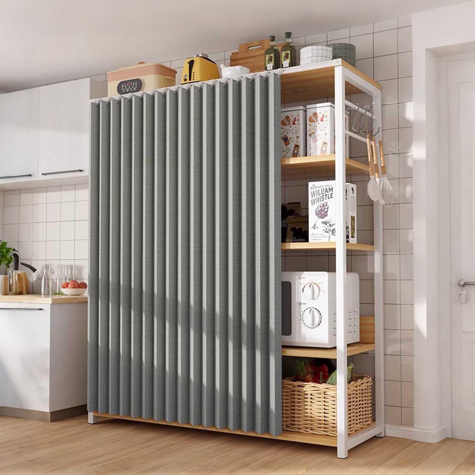 Rideaux courts sous évier de cuisine au tissage dense occultant 60x120