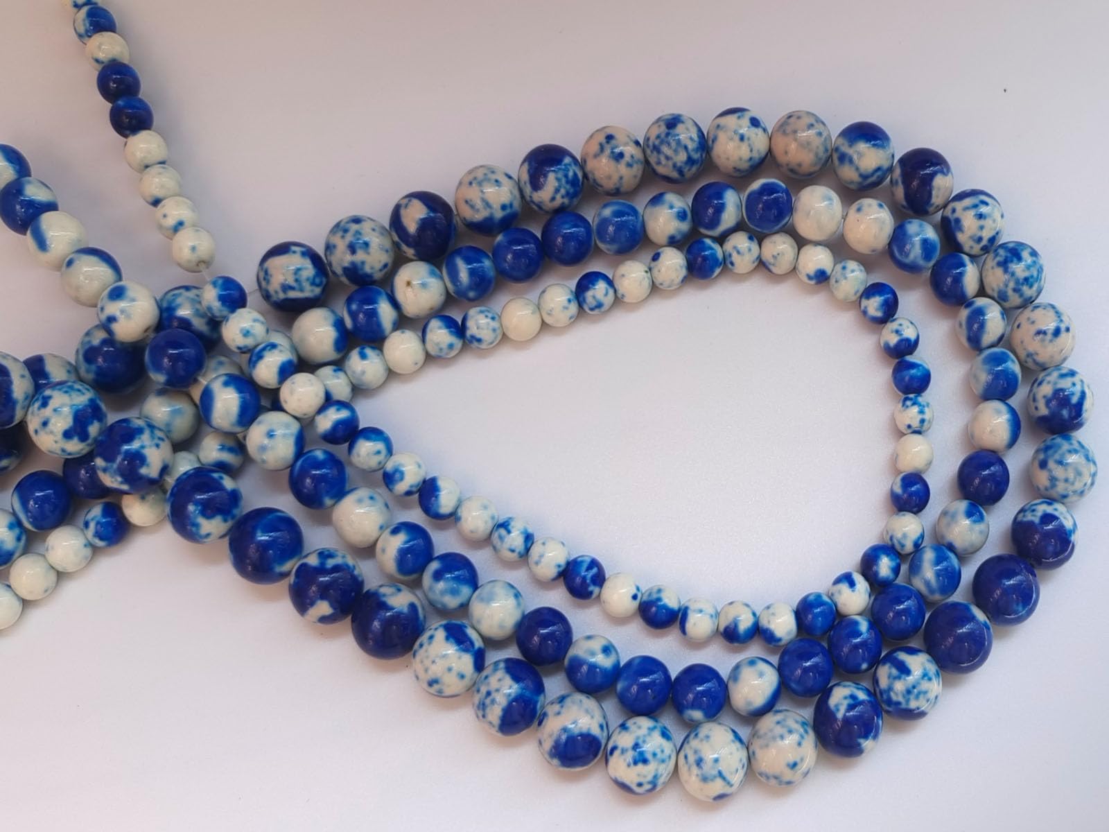 Cuentas de piedra de 6 mm, 15 colores, 750 cuentas redondas sueltas y suaves para hacer pulseras, collares, joyas (6 mm, 80617 colores mezclados)