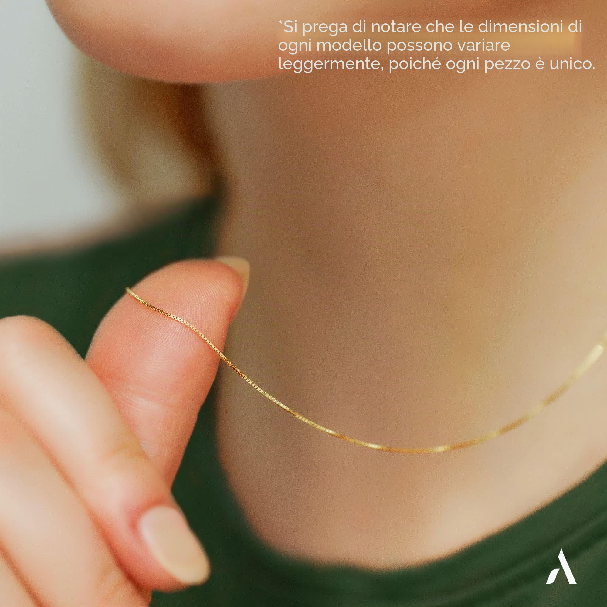 Amberta Allure - Collana da donna in oro giallo 9 carati
