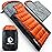 VENTURE 4TH 3-Season XXL Backpacking Sleeping Bag, Camping Sleeping Bags for Adults & Kids - Lightweight, Comfortable, Water Resistant, Ideal for Hiking, Camping & Outdoor - Orange/Gray