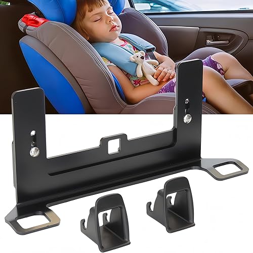 ISOFIX - Soporte de interfaz universal para asiento de automóvil, kit de montaje de anclaje de asiento infantil ISOFIX con conector de cinturón para
