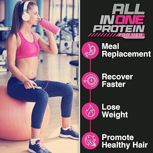 Vista 8 de Forzagen All in One Protein for Her Women’s Protein Powder with Multi Collagen Peptides Hydrolyzed Collagen Supplement, Gut Health, Great for