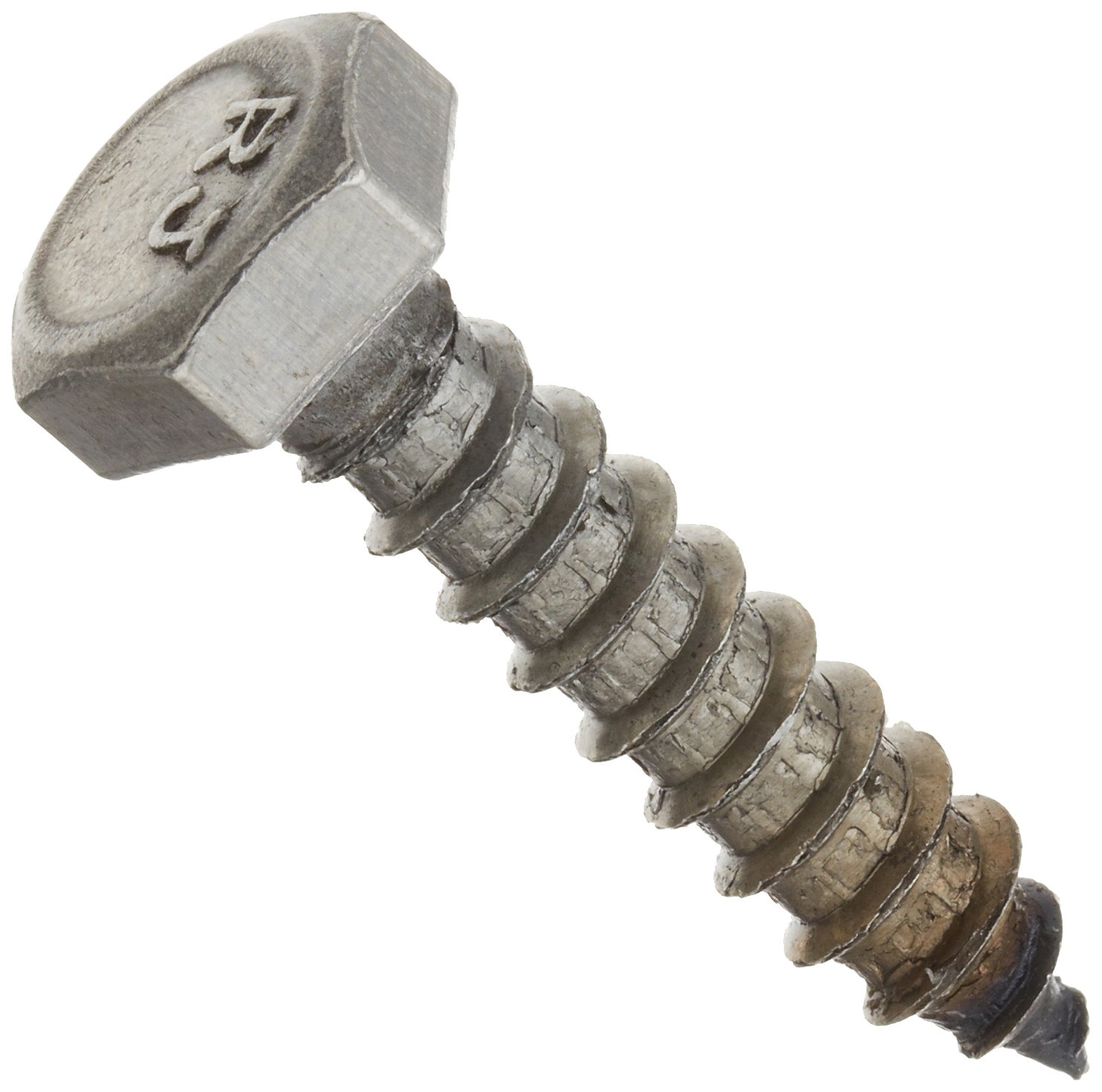 Steel Lag Screw, Plain Finish, Hex Head, Meets ASME B18.2.1/ASTM A307, 2" Length, Partially Threaded, 5/16"-9 Threads (Pack of 50)