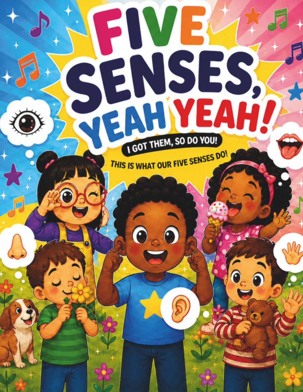 FIVE SENSES YEAH YEAH: A Circle Time, Sensory Learning, and Activity Book for Toddlers and Preschoolers (Magical Minds Early Learners Series)