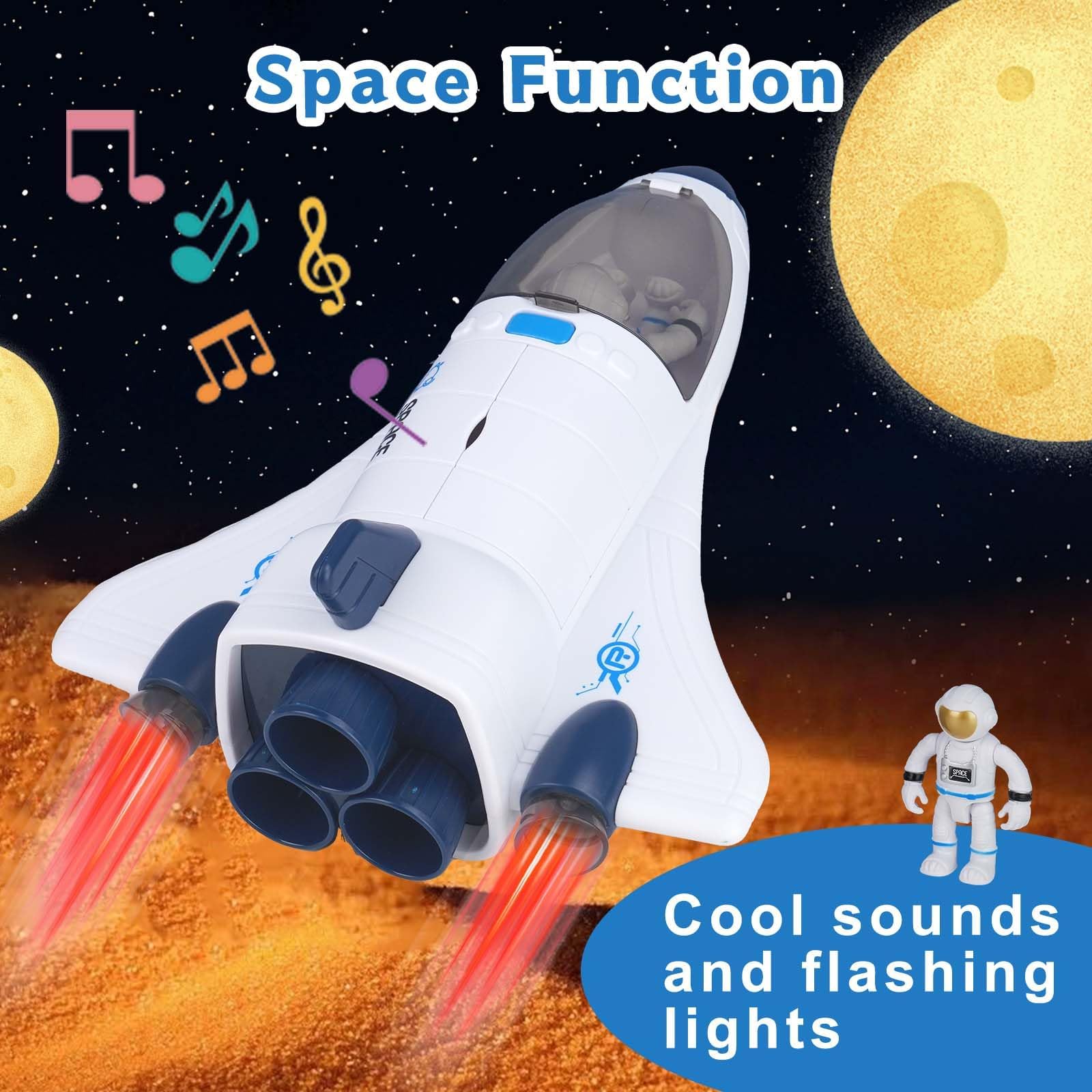 Space Shuttle Jouet fusée pour enfants, jouet spatial pour garçons et filles, jouet éducatif scientifique, figurines d'astronautes