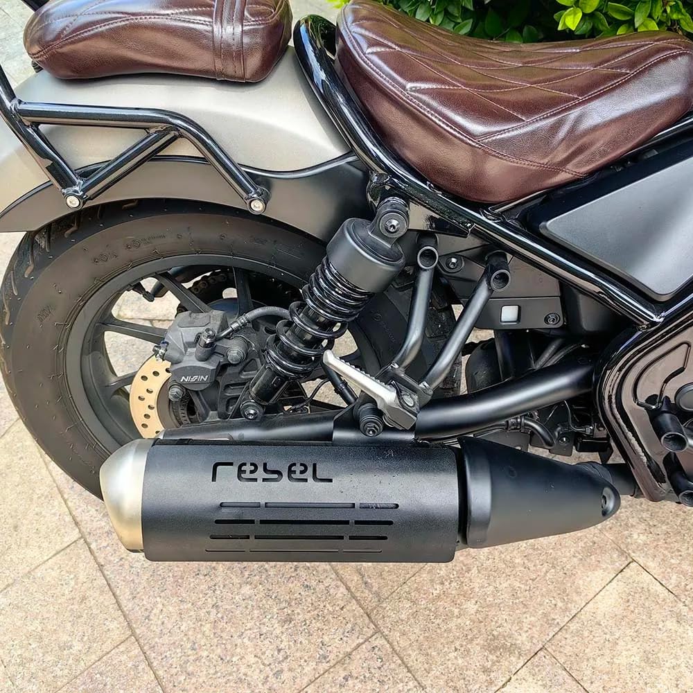 Auspuff Hitzeschutz Für Honda Rebel 300/500 - Hitzeschild Abdeckung Schwarz
