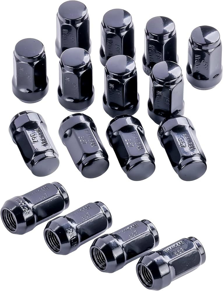Amazon.co.jp: WANGAN357 ホイールナット 袋タイプ 黒 ブラック