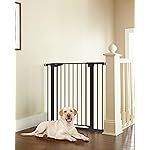Cumbor 36 Extra Tall Baby Gate for Stairs, 29.7-40.6 Wide Dog Gate for Doorways, Pressure Mounted Auto-Close Pets Gates for Dogs Indoor, Durable Safety Child Gate, Mom\'s Choice Awards Winner, Black