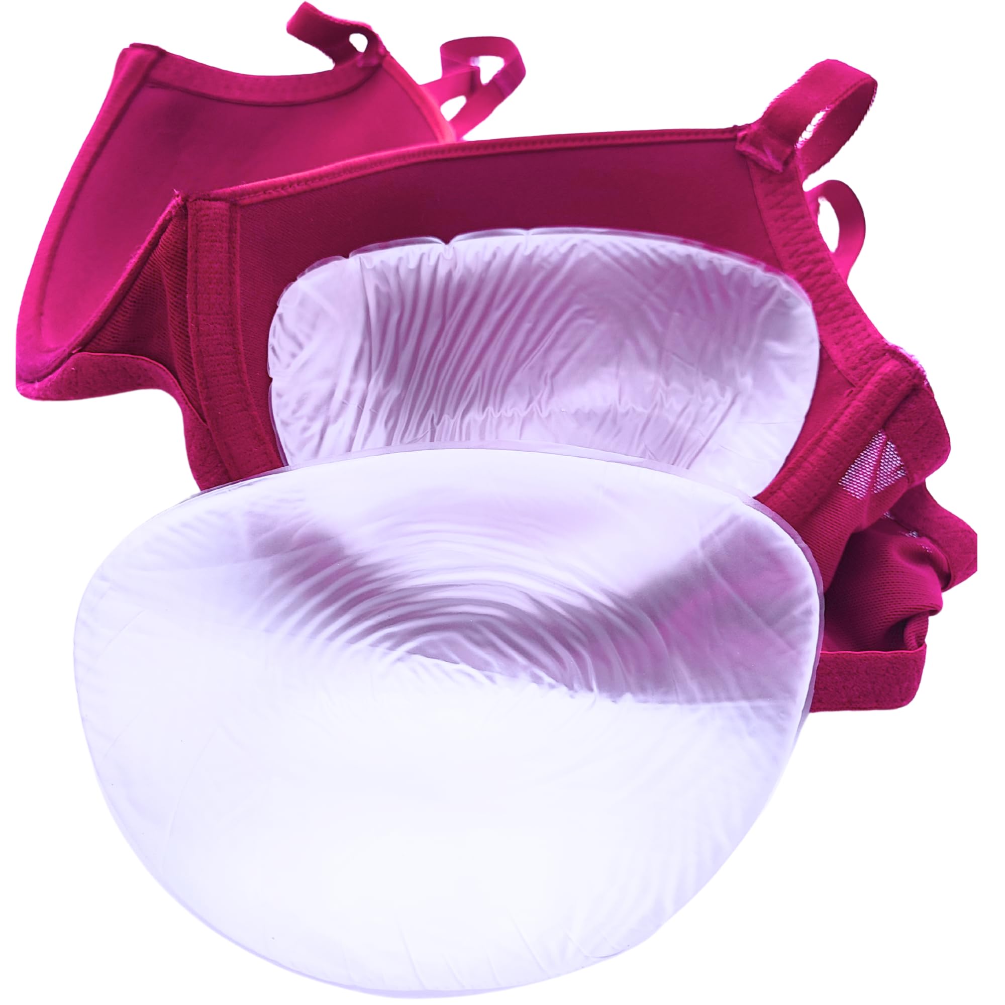 Jo Thornton Women's Clear - Without Nipple Style 9B – 350G Silicone Bra Inserts For Up To 3 Cup Boost, Fits Many A–E Cups And 30–38″ Bras
