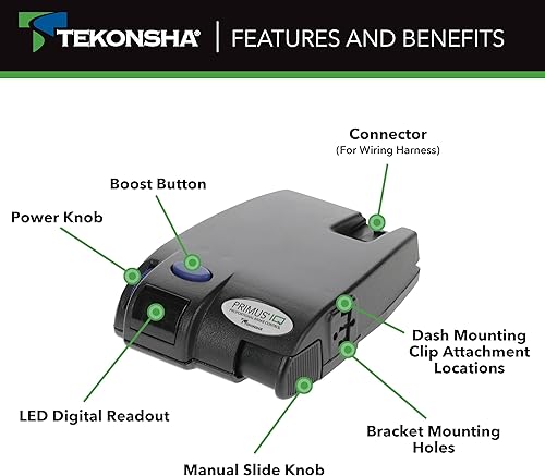 Miniatura 4 de Tekonsha 90160 Primus IQ - Arnés de control de freno electrónico y control de freno de remolque, compatible con Lexus GX460, GX470, LX470, LX570