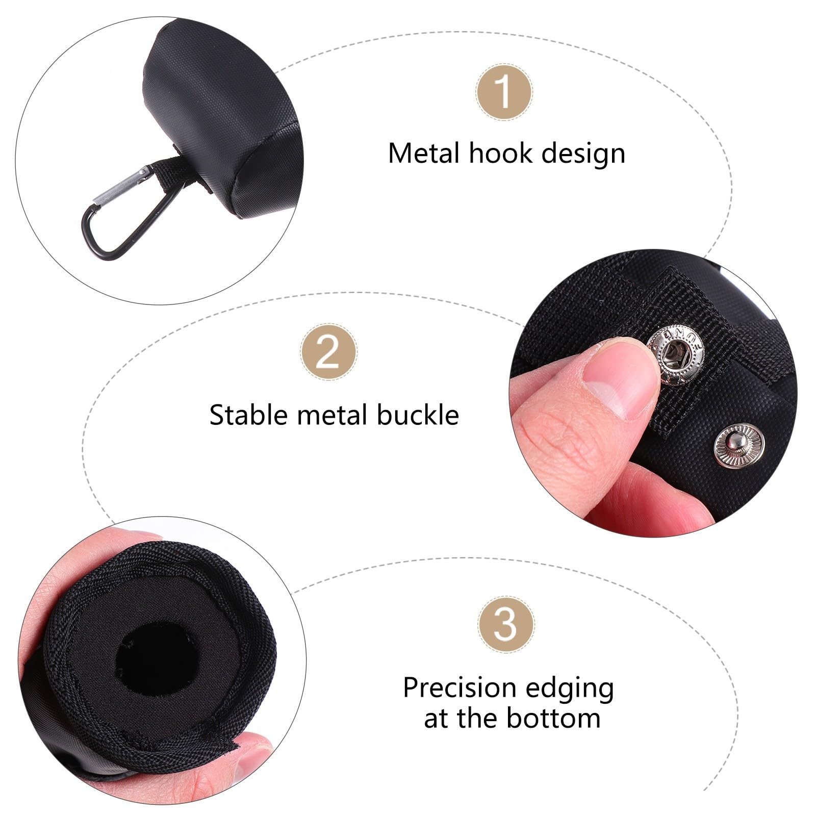 Tragbare Golfball Tasche aus Leichtem Material Kompakte Mini Aufbewahrungstasche für Bälle Einfache und Praktische Golfzubehör Tasche für Unterwegs und Platzsparendes Verstauen
