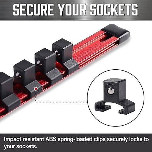 Miniatura 5 de ALOANES Organizador de enchufes de aleación de aluminio de 38 pulgadas, 3 unidades, bastidores de enchufes resistentes, kit de soporte de enchufe de