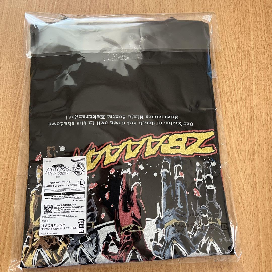 Amazon.co.jp: 忍者戦隊カクレンジャーTシャツ アメコミ風柄