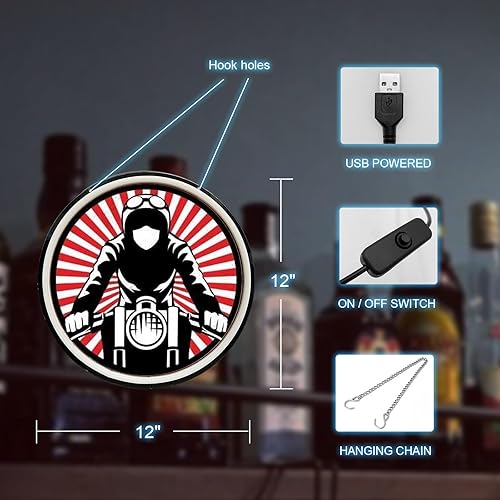 Miniatura 3 de Letrero de neón LED para decoración de pared, letreros de neón para bar, fiesta, garaje, dormitorio, sala de juegos, arte de pared de neón para