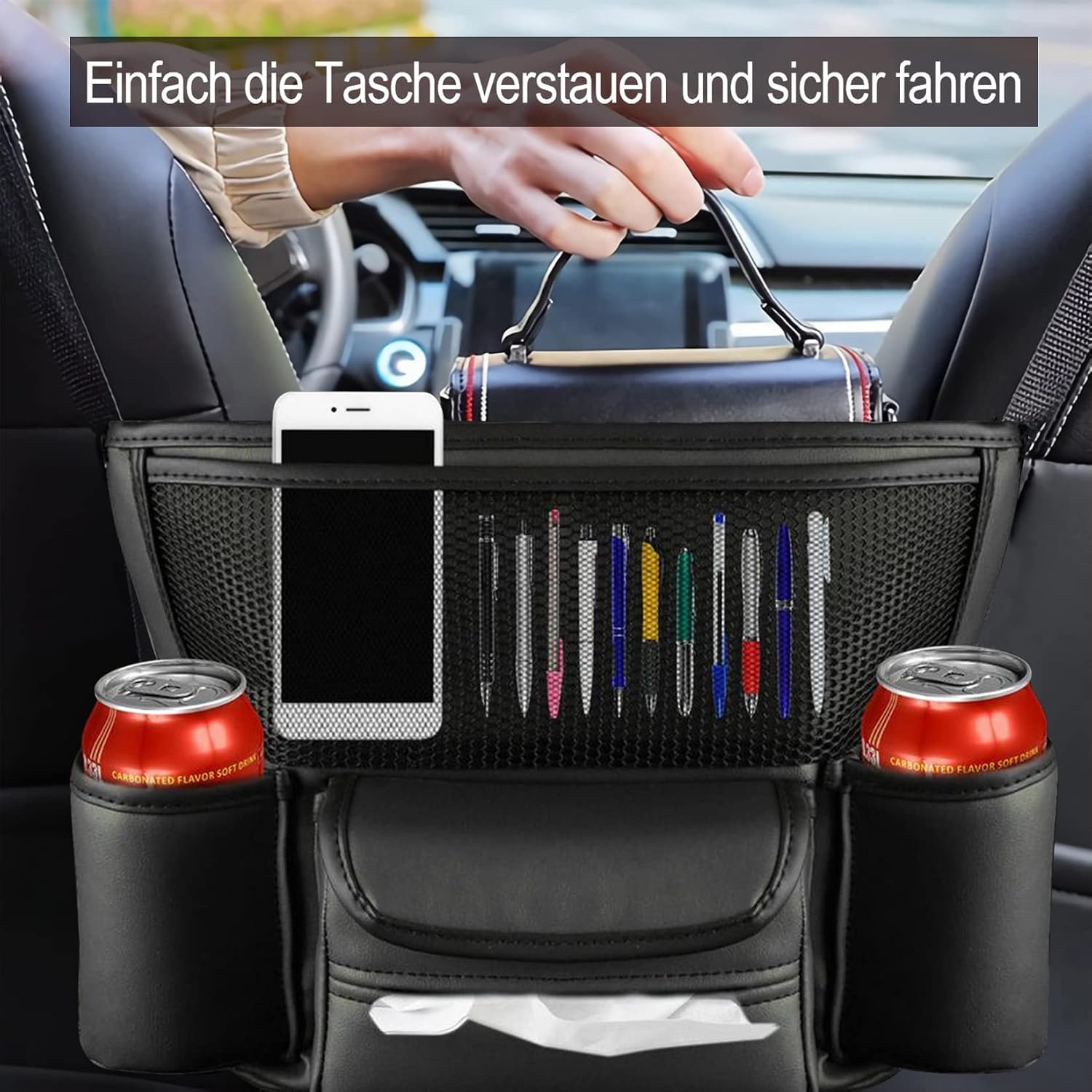 1 Pezzo Organizzatore per Auto per Mitsubishi Grandis 2025 2026 | specificamente per la gestione dello spazio tra i sedili anteriori e posteriori garantendo che i vostri oggetti essenziali