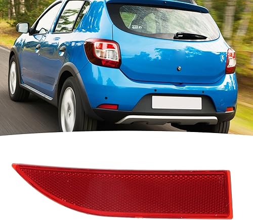 Miniatura 3 de aqxreight Side Bumper Reflector, Side Rear Bumper Reflector Replacement for Dacia Sandero Stepway MK2 Pre Facelift 2013 2016 (Left 265659019R)