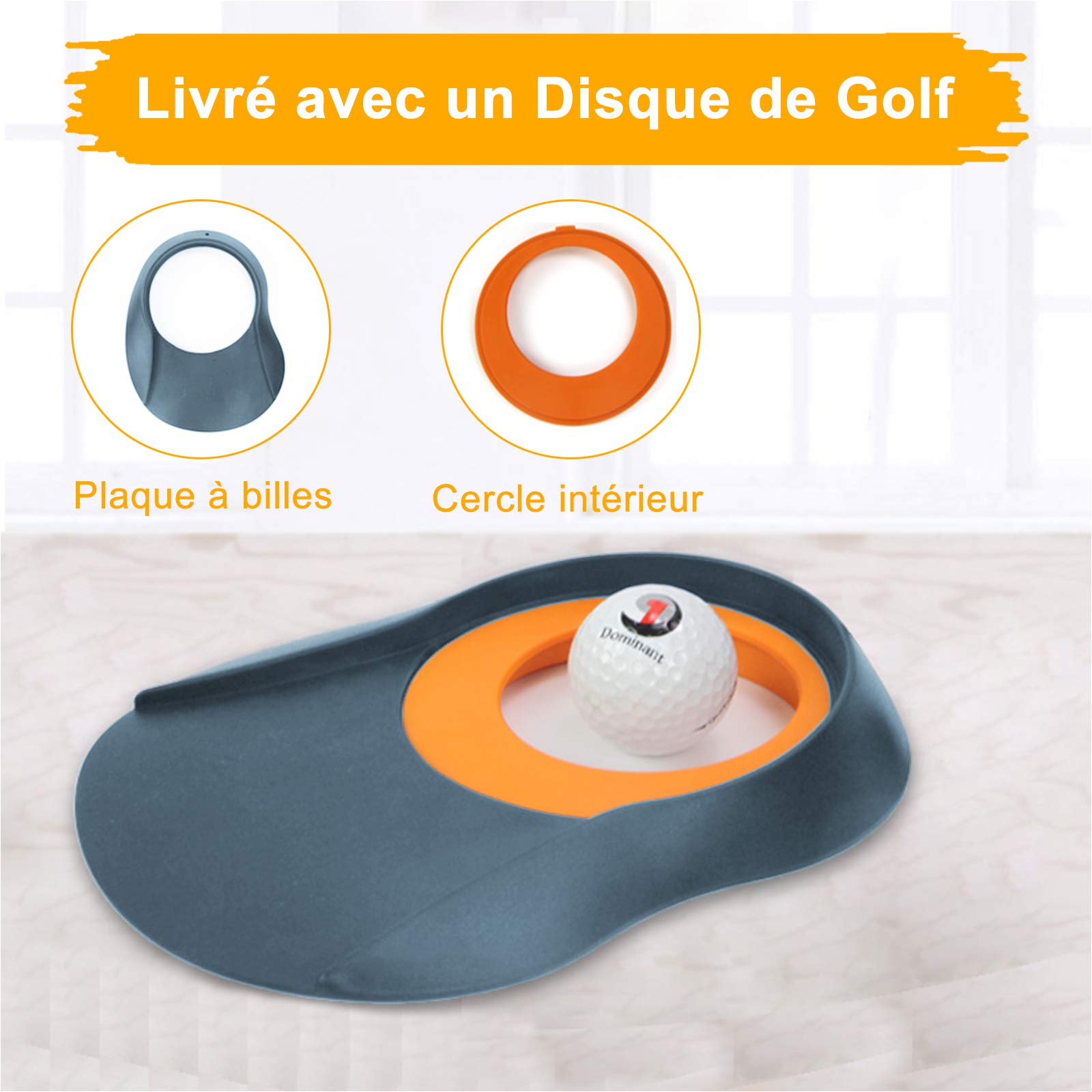 Tapis de Putting à Domicile pour l’Entraînement de Golf, Pofessionnel Tapis D'entraînement de Golf à Domicile pour Cour Intérieure Extérieure - 50x300cm