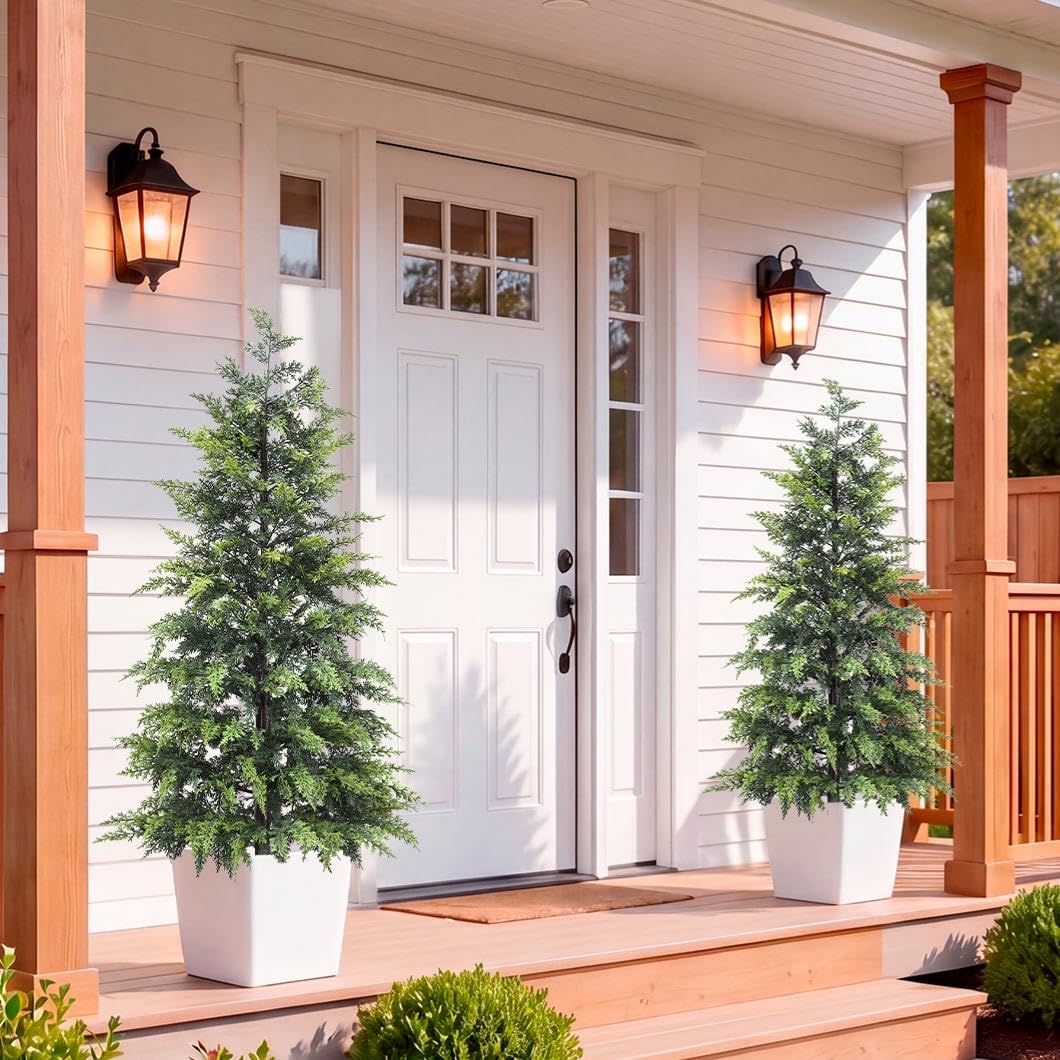ENVEN 4FT Artificial Cedar Tree
