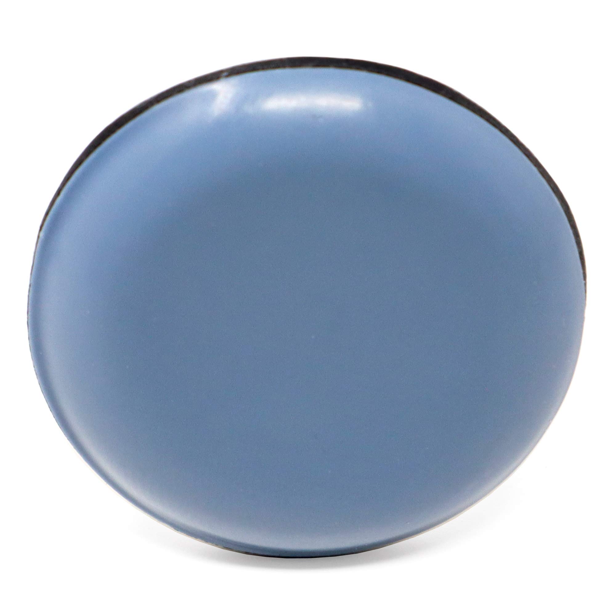 Adsamm® / 16 x PTFE glides | Ø 1,18'' (Ø 30 mm) | grey-blue | round | Premium quality self-adhesive furniture sliders by Adsamm®