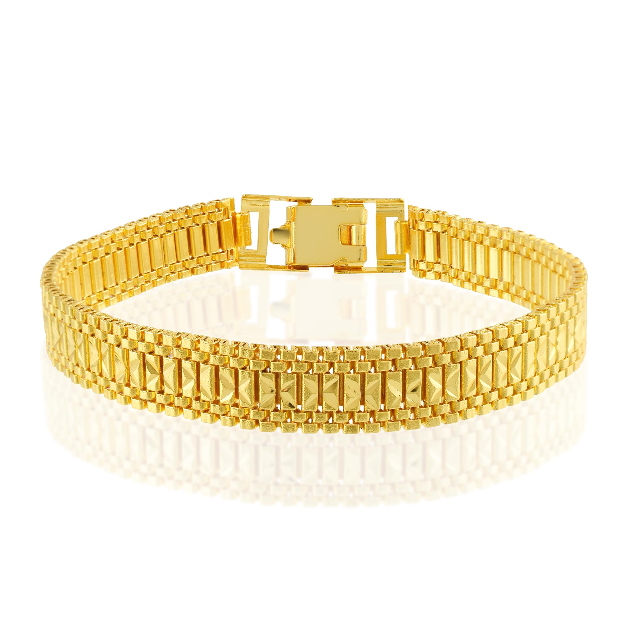 See full amazon price history chart for Memoir Brass 1Gram Gold covered stylish hand made Bracelet in Fashion Jewellery for Men Women (BLDM3727) Memoir Brass 1Gram Gold covered stylish hand made Bracelet in Fashion Jewellery for Men Women (BLDM3727) (B0D2MZ7T5B) Amazon Price History, Amazon Price Tracker