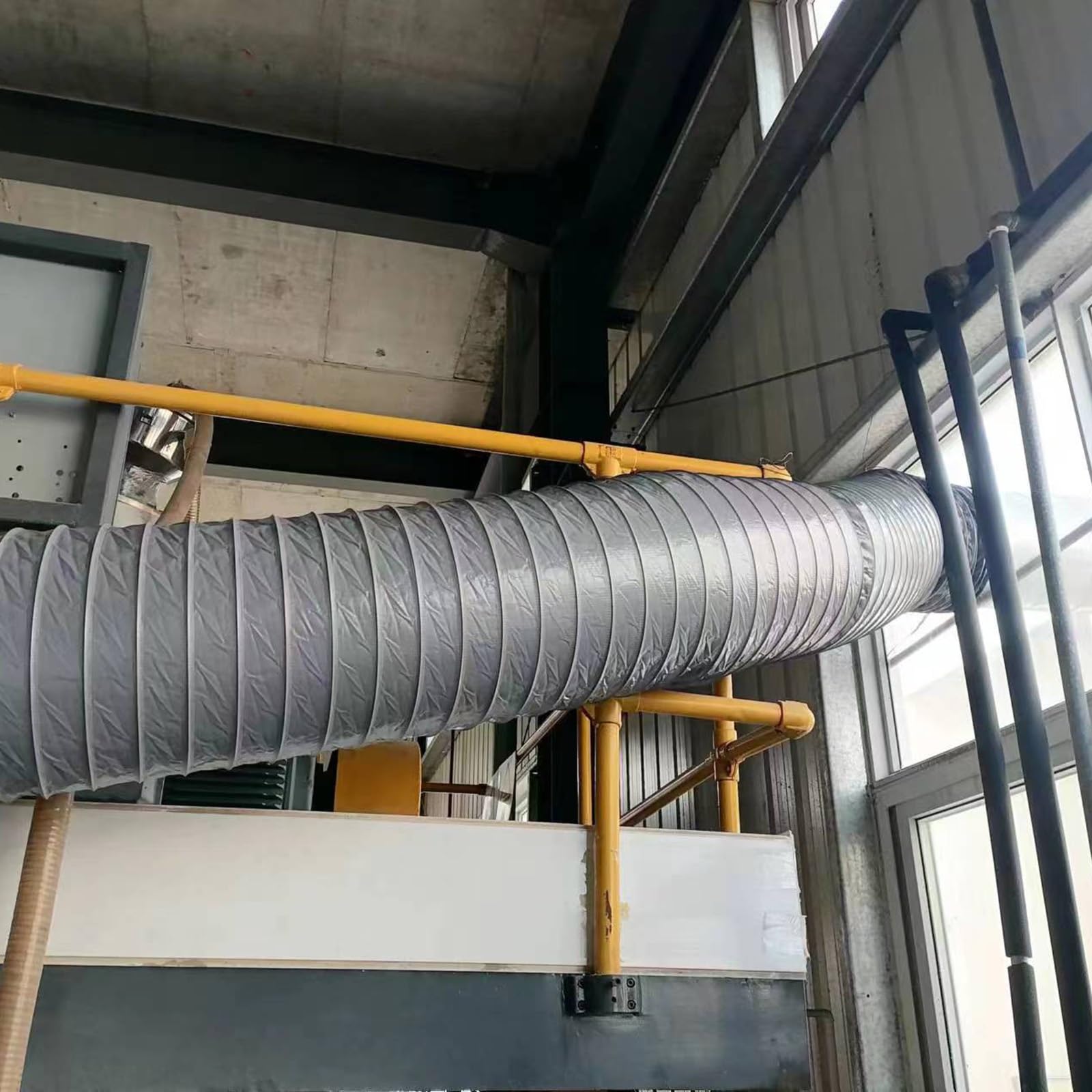 Tubo Flexible Conducto De Ventilación De Nailon Para Campana Extractora, Manguera Flexible Aislada Para Extractor De Aire En Sótanos, Baños Y Espacios Reducidos, Tubo De Ventilación Para Áticos.(Dia 4