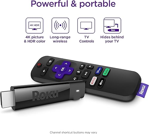 Miniatura 2 de Roku Streaming Stick   Dispositivo de transmisión HD  4K  HDR con control remoto inalámbrico de largo alcance y mando por voz Roku con controles de