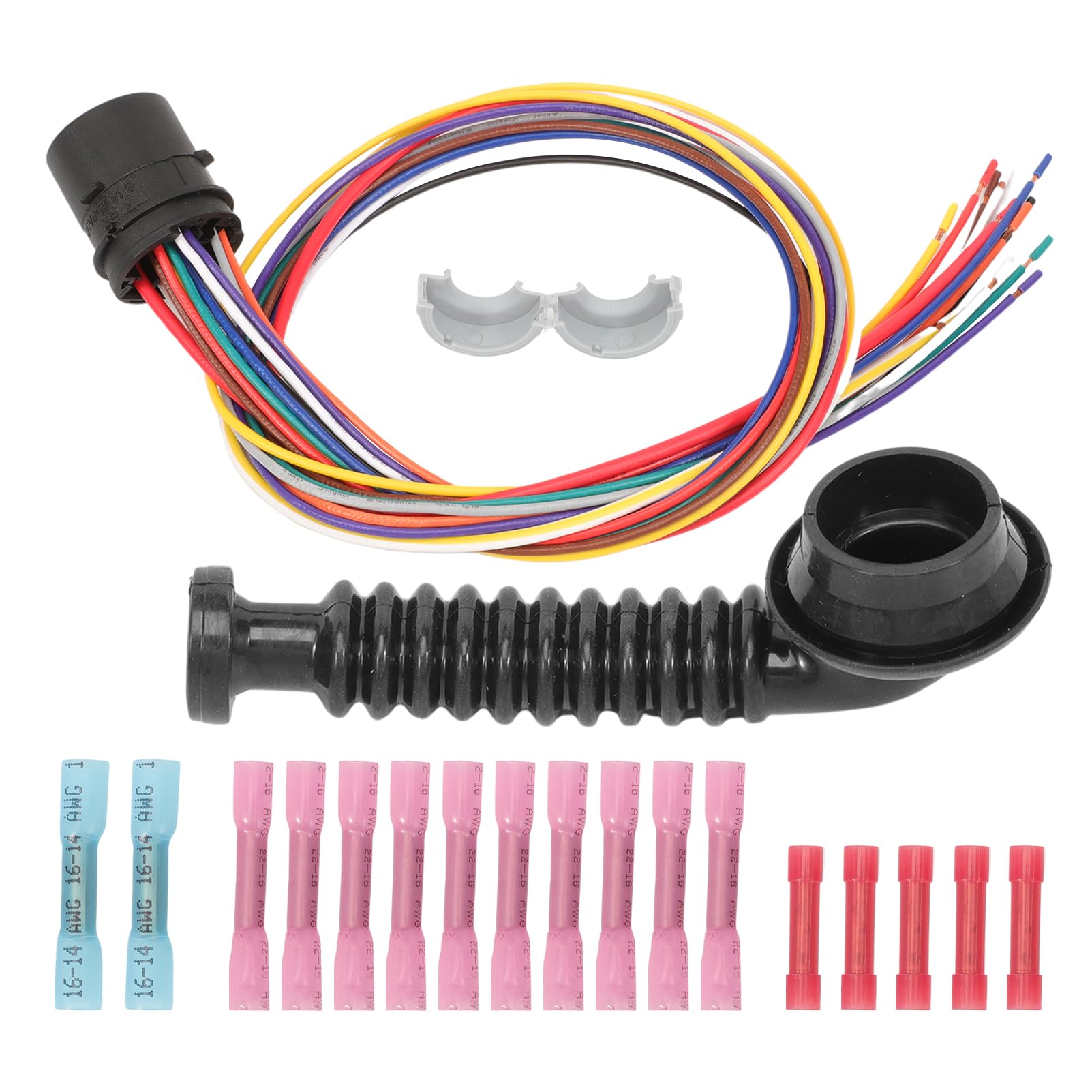 Kit di riparazione cablaggio 13158679 compatibile con Zafira B 2005-2014 cablaggio per portiera posteriore con tubi in silicone ricambio 1284222 1284223 13158680 93189351