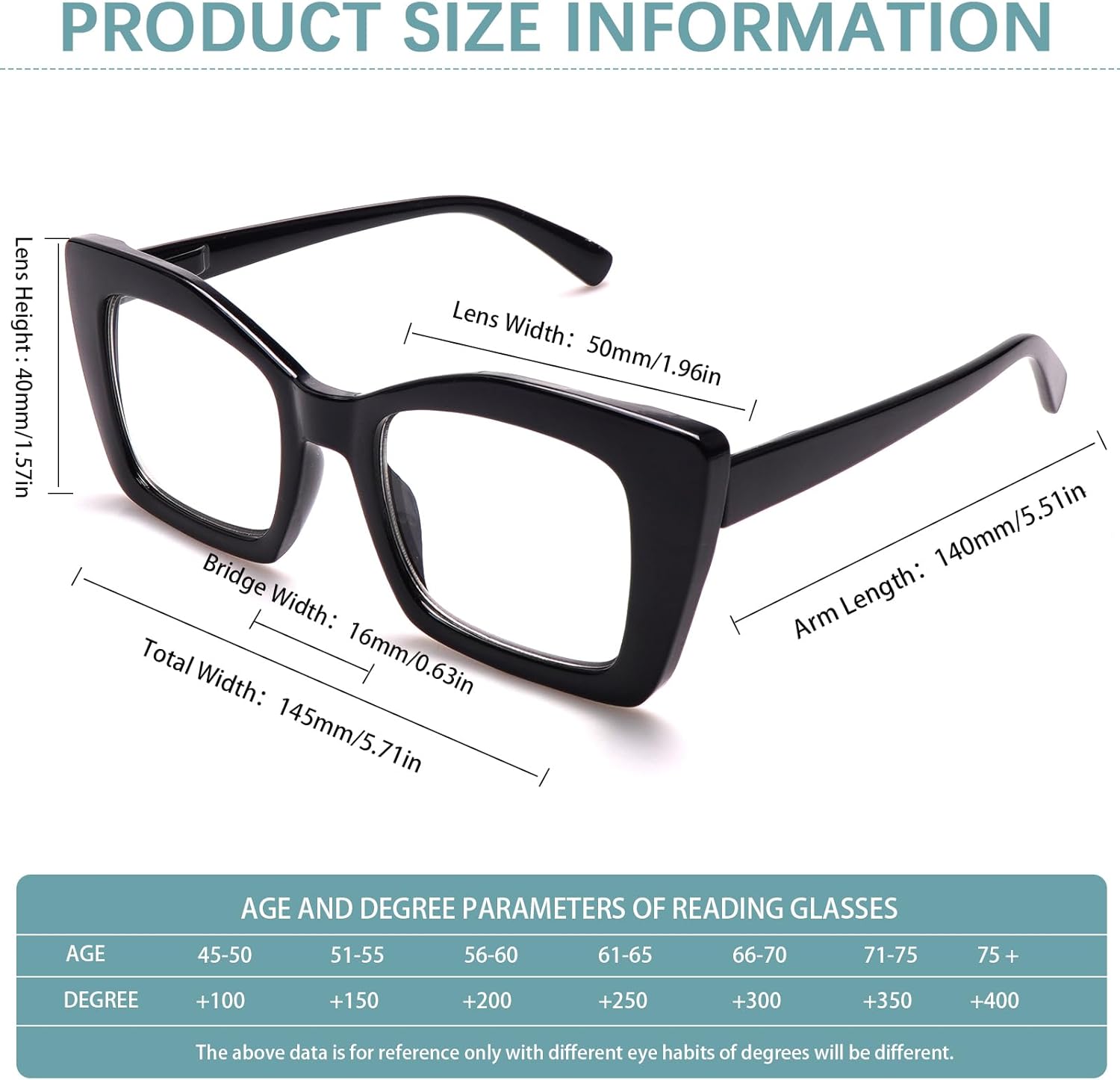 Progressive Multifocus Reading Glasses for Women Blue Light Blocking, Outdoor Photochromic Multifocal Sunglasses - Image 6